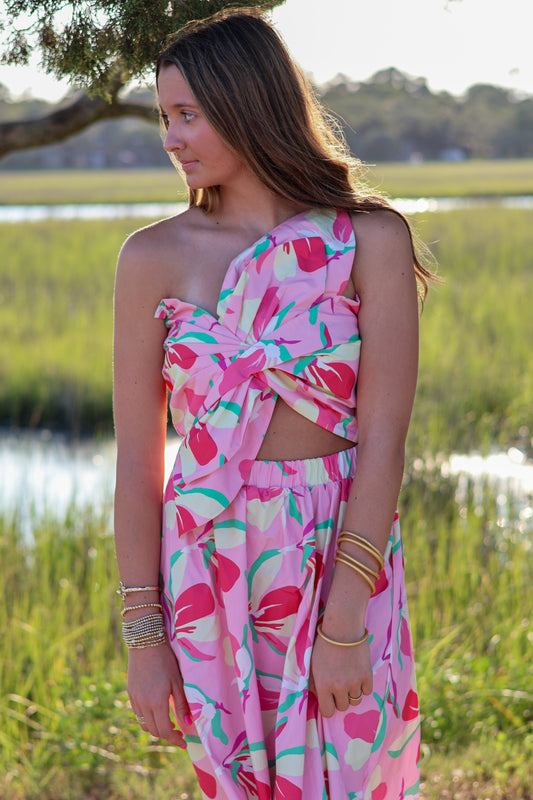 Claire Floral Midi Dress