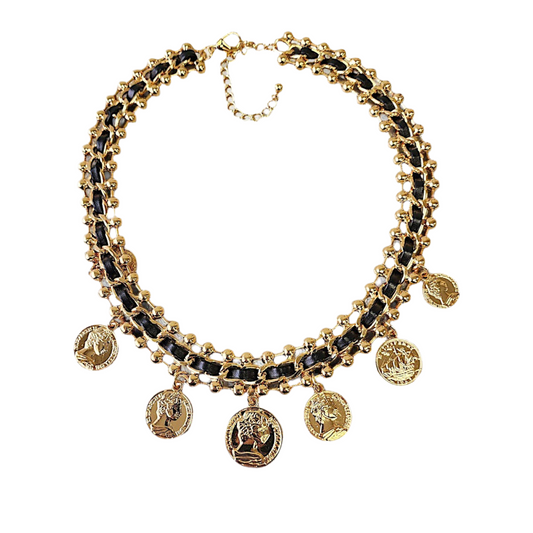 Stay Golden Coin Charm Necklace