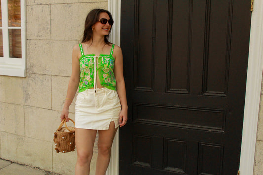 Baylin Lace Cami Crop Top