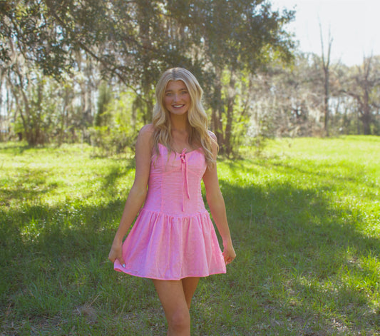 Corey Pink Mini Dress