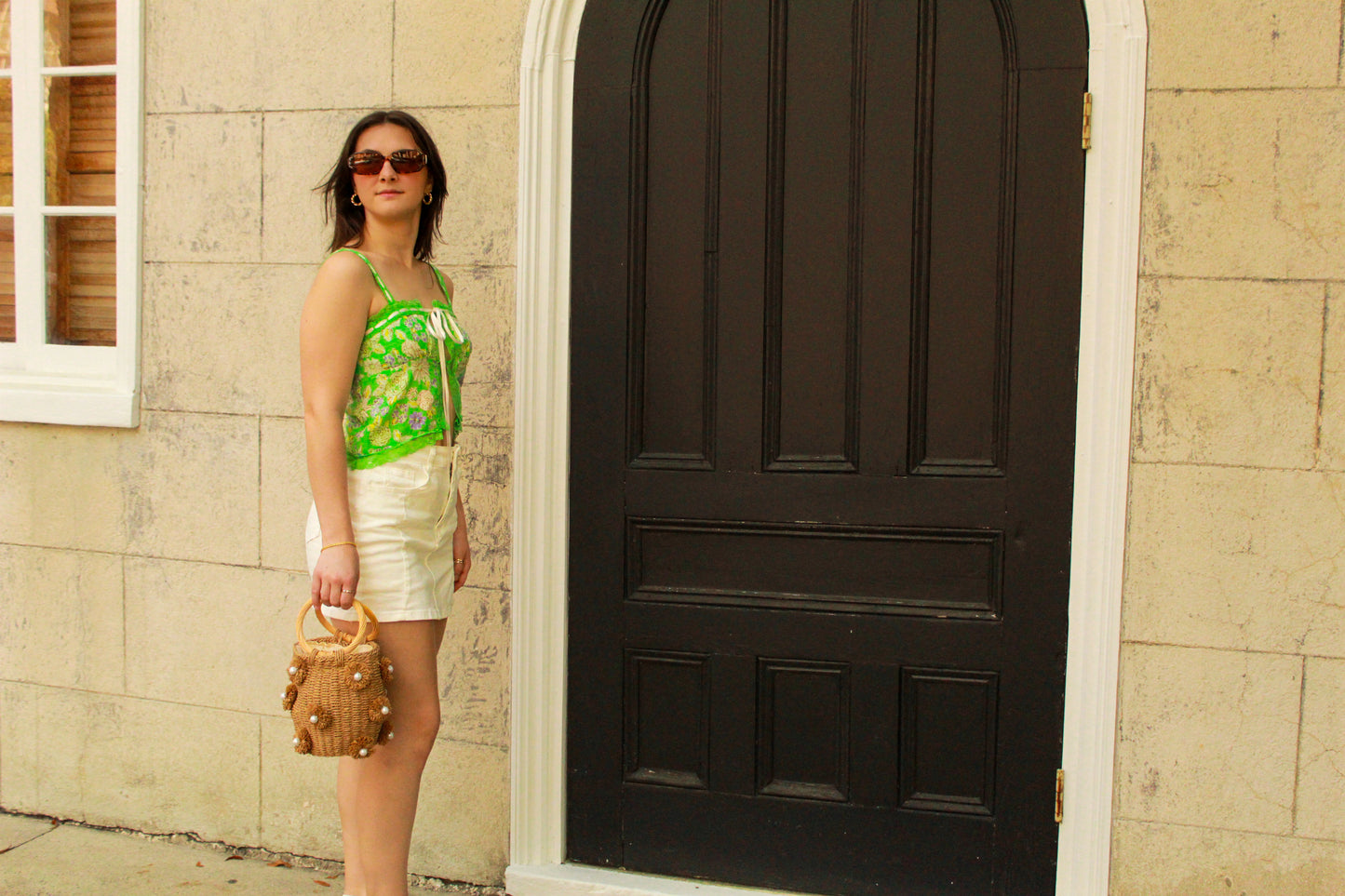 Baylin Lace Cami Crop Top