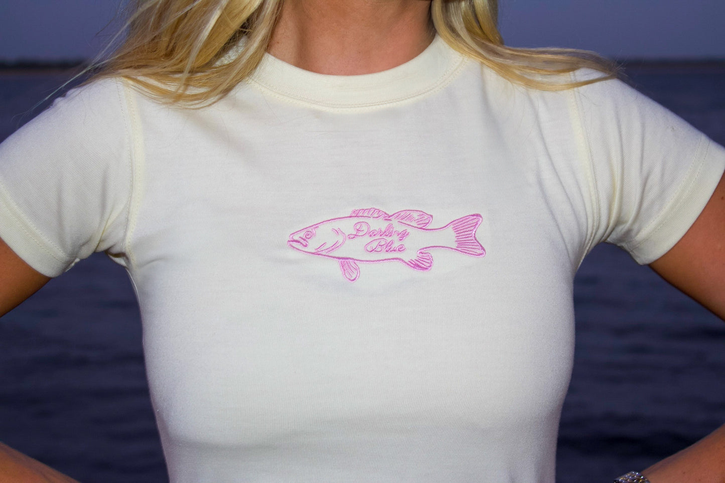 Reel Darling Embroidered Tee (YELLOW)