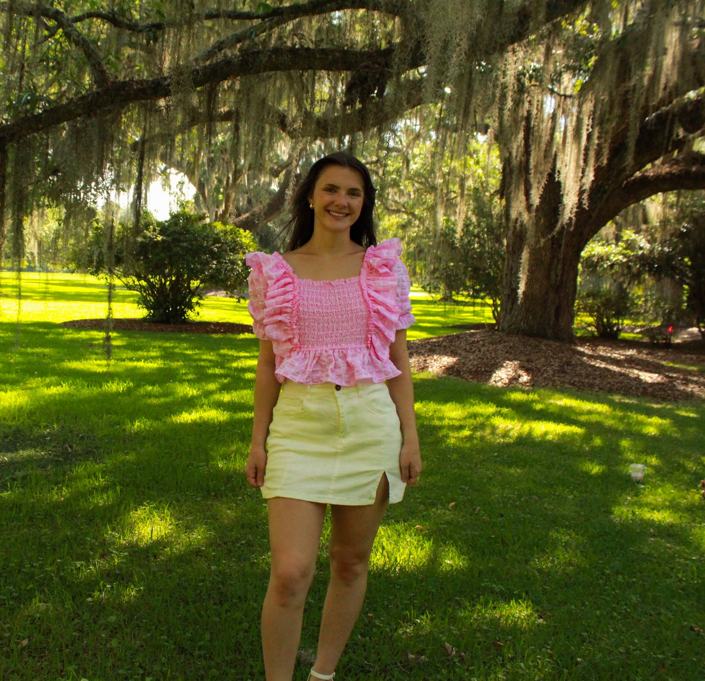 Sofie Pink Gingham Top
