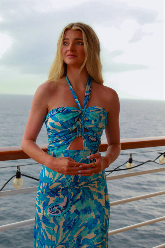 Marianna Halter Neck Dress