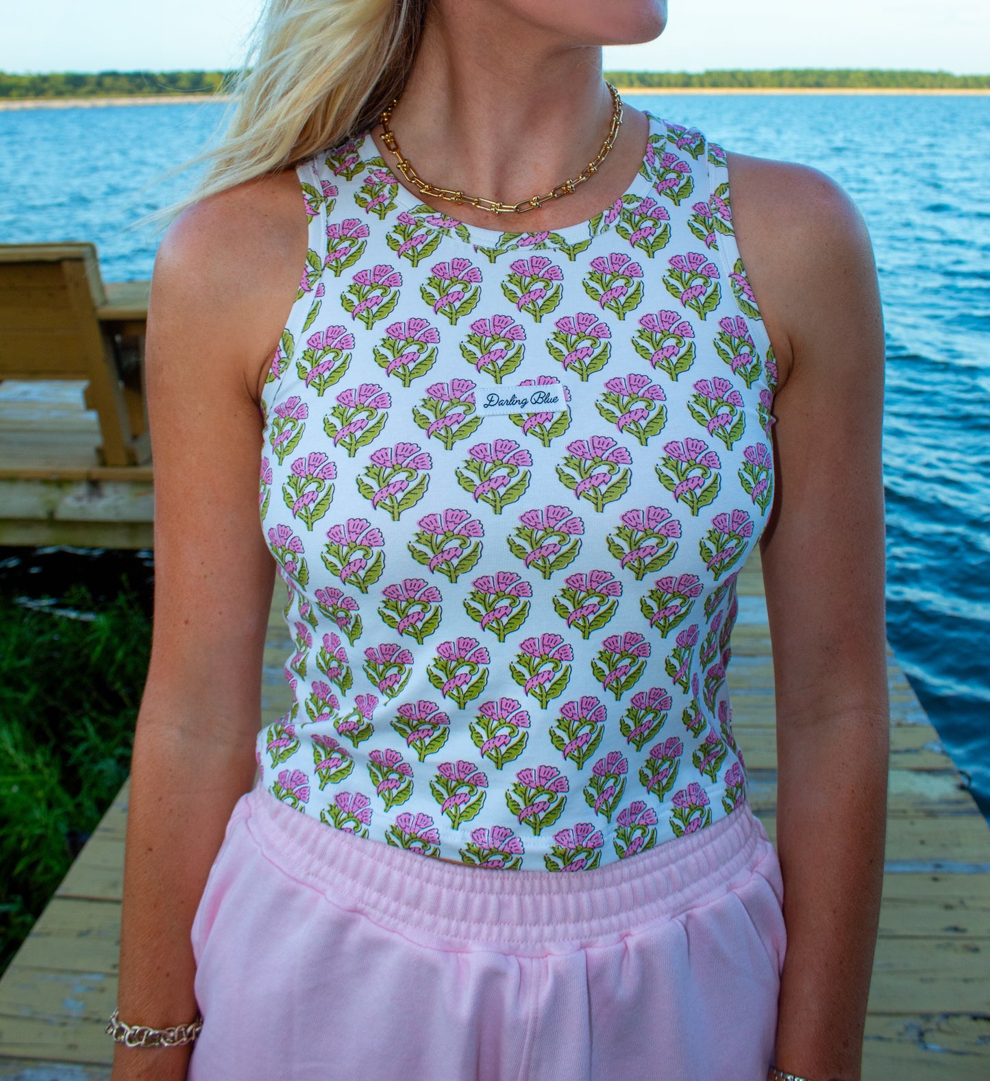 Darling Summer Blushing Pink Tank Top