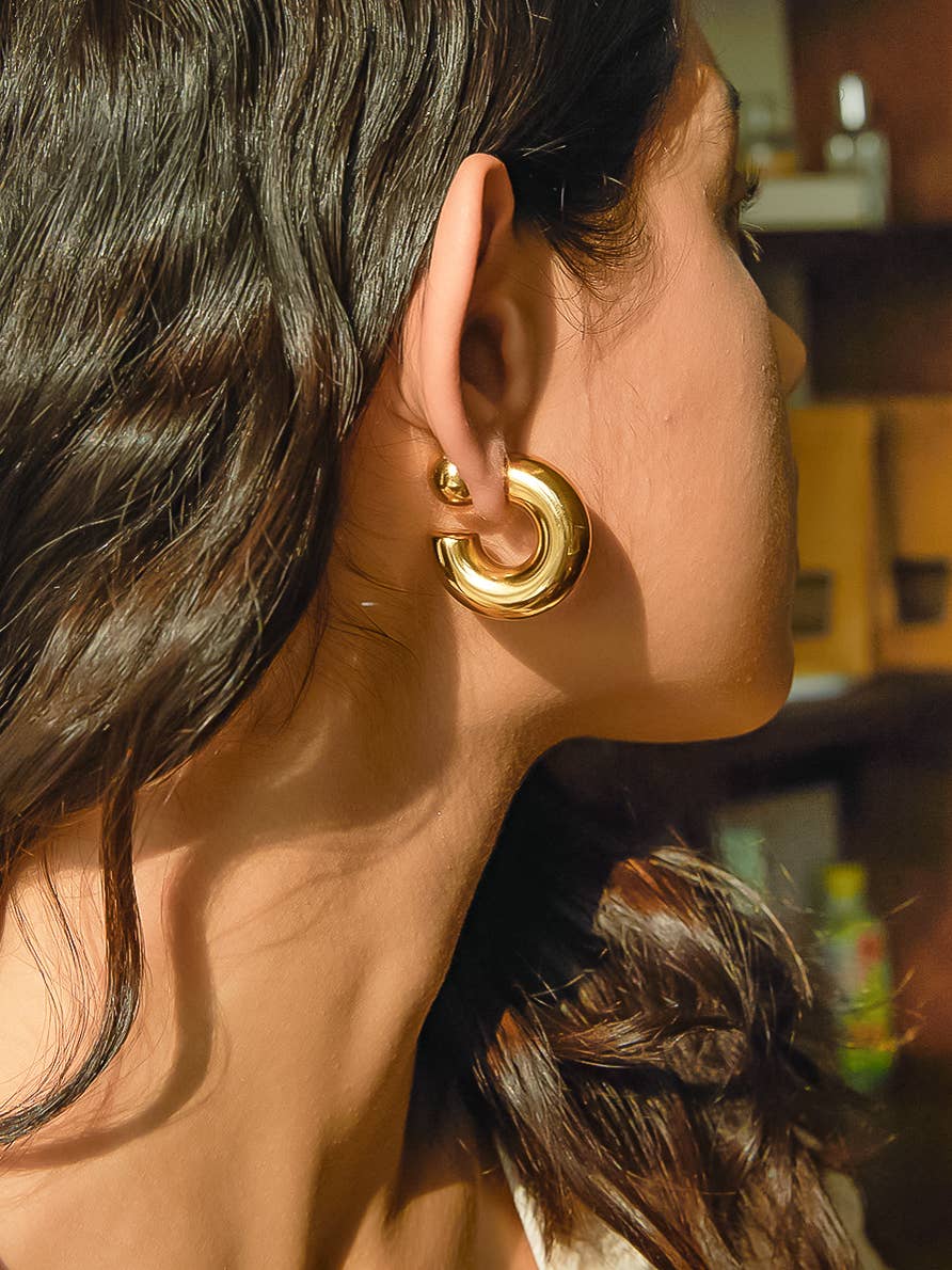 Valarie Classic Gold Hoops