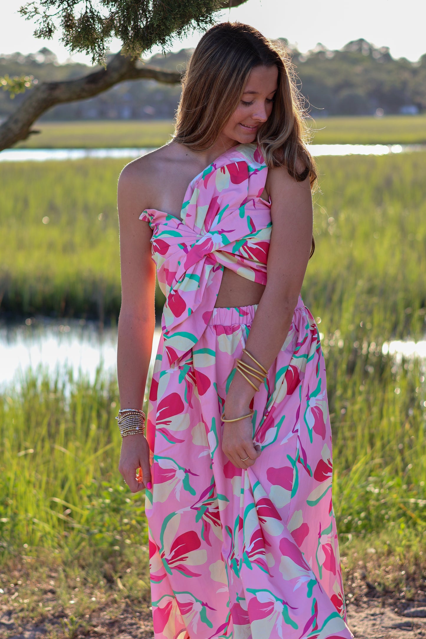 Claire Floral Midi Dress