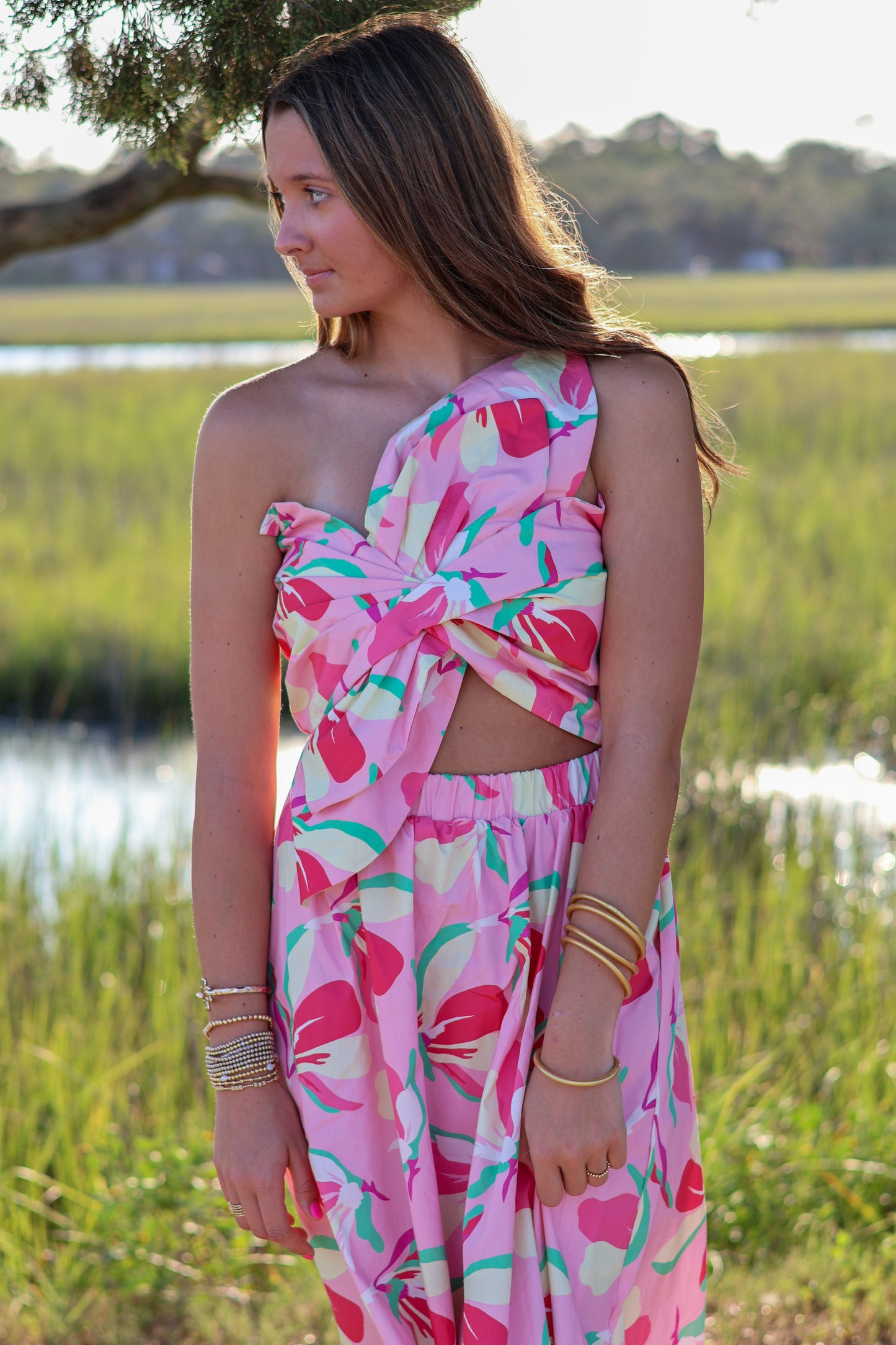 Claire Floral Midi Dress