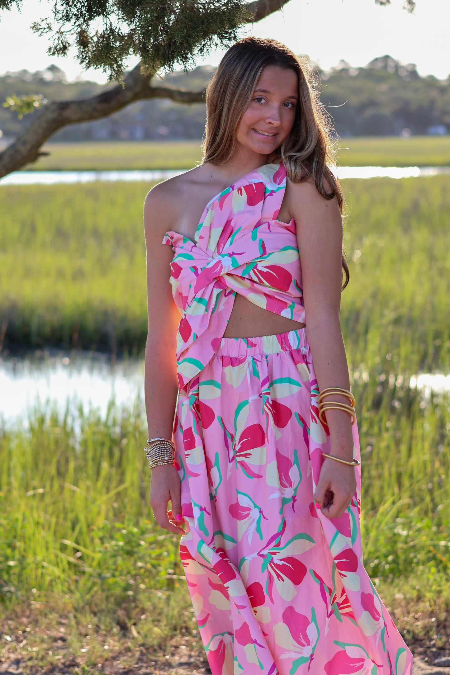 Claire Floral Midi Dress