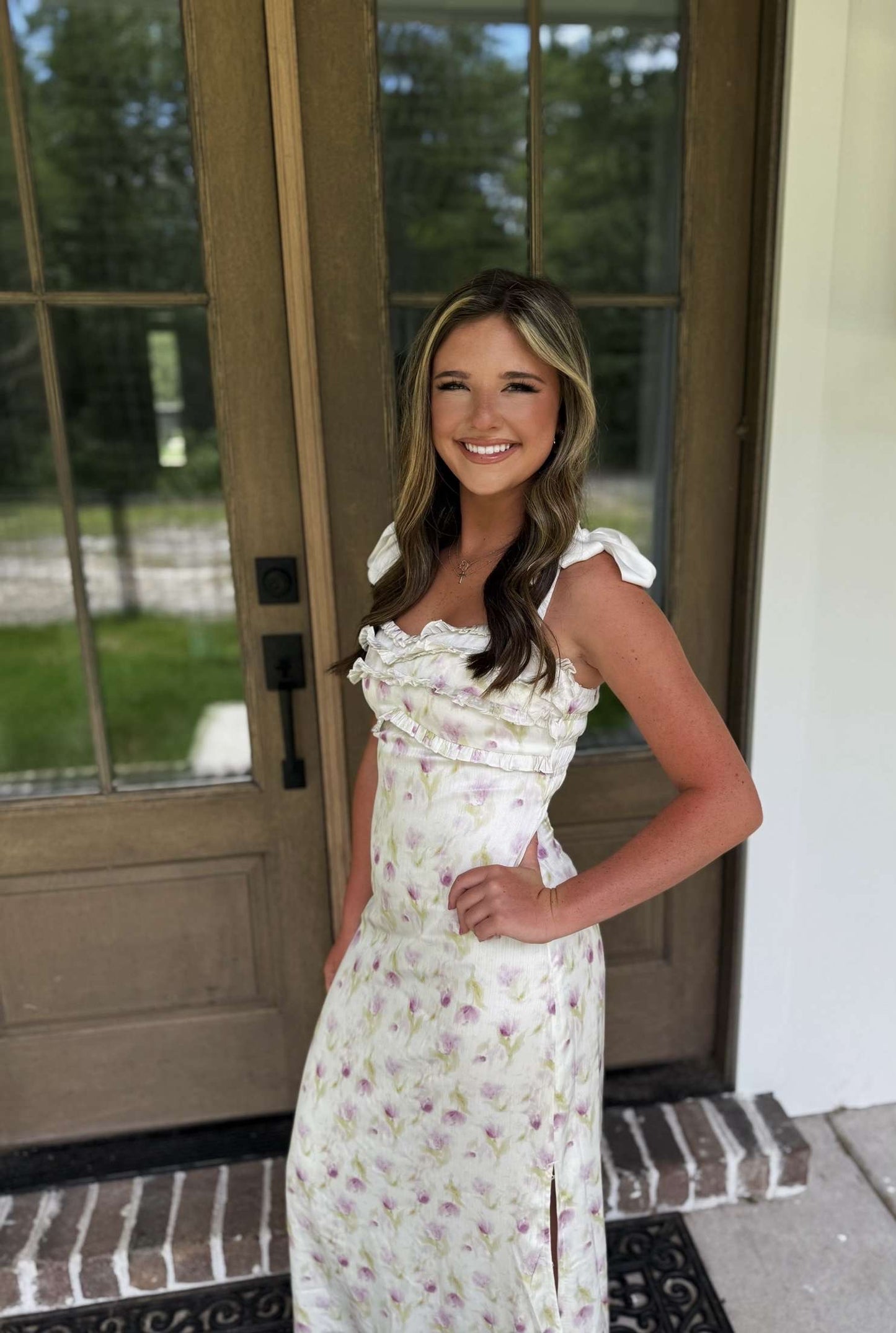 Callie Floral Midi Dress