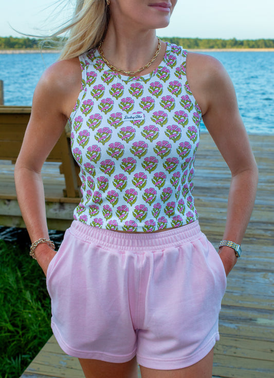 Darling Summer Blushing Pink Tank Top