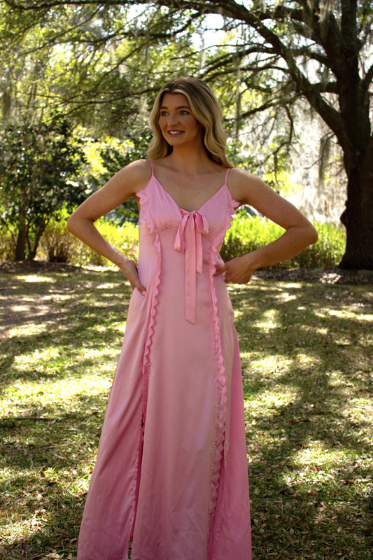 Sweetheart Pink Statin Dress