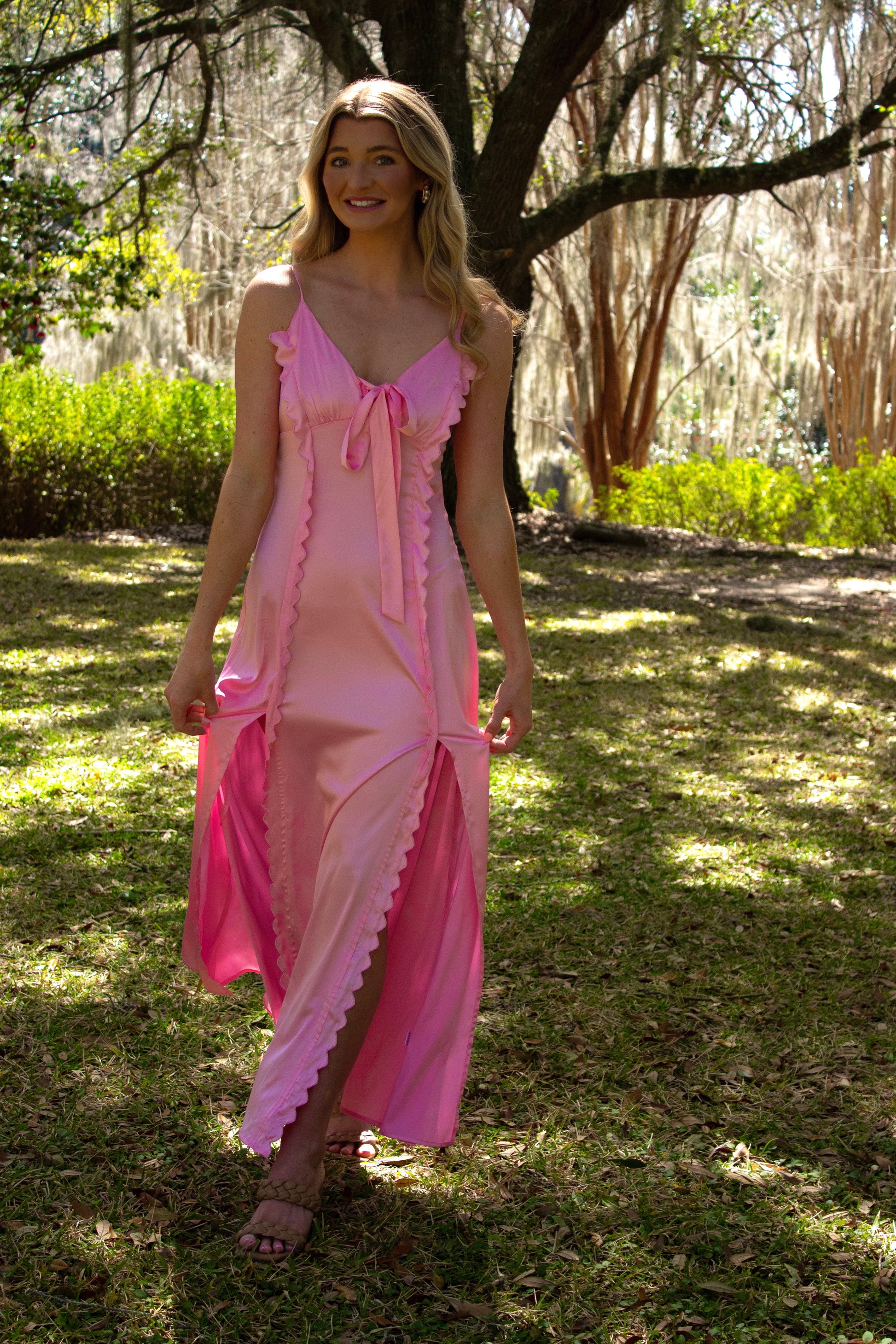 Sweetheart Pink Satin Dress Darling Blue Boutique Sweetheart Pink Satin Dress Darling Blue Boutique