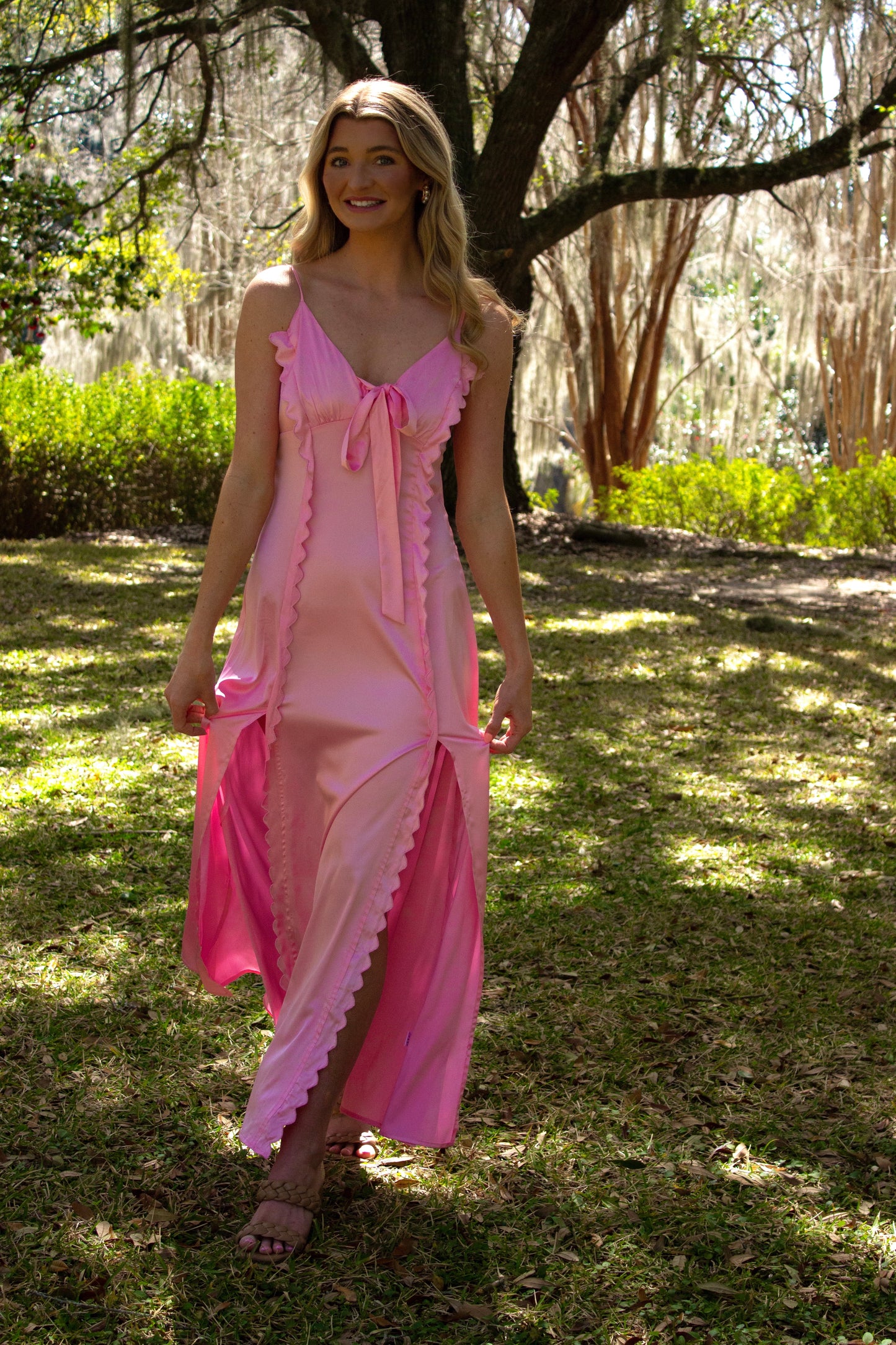 Sweetheart Pink Statin Dress